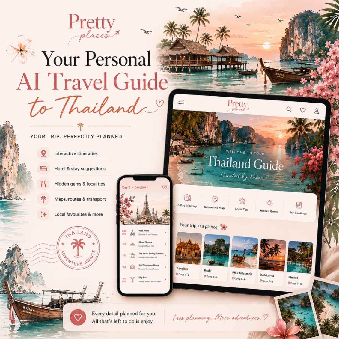 Your Personal AI Travel Guide to Thailand — Pretty Places cover