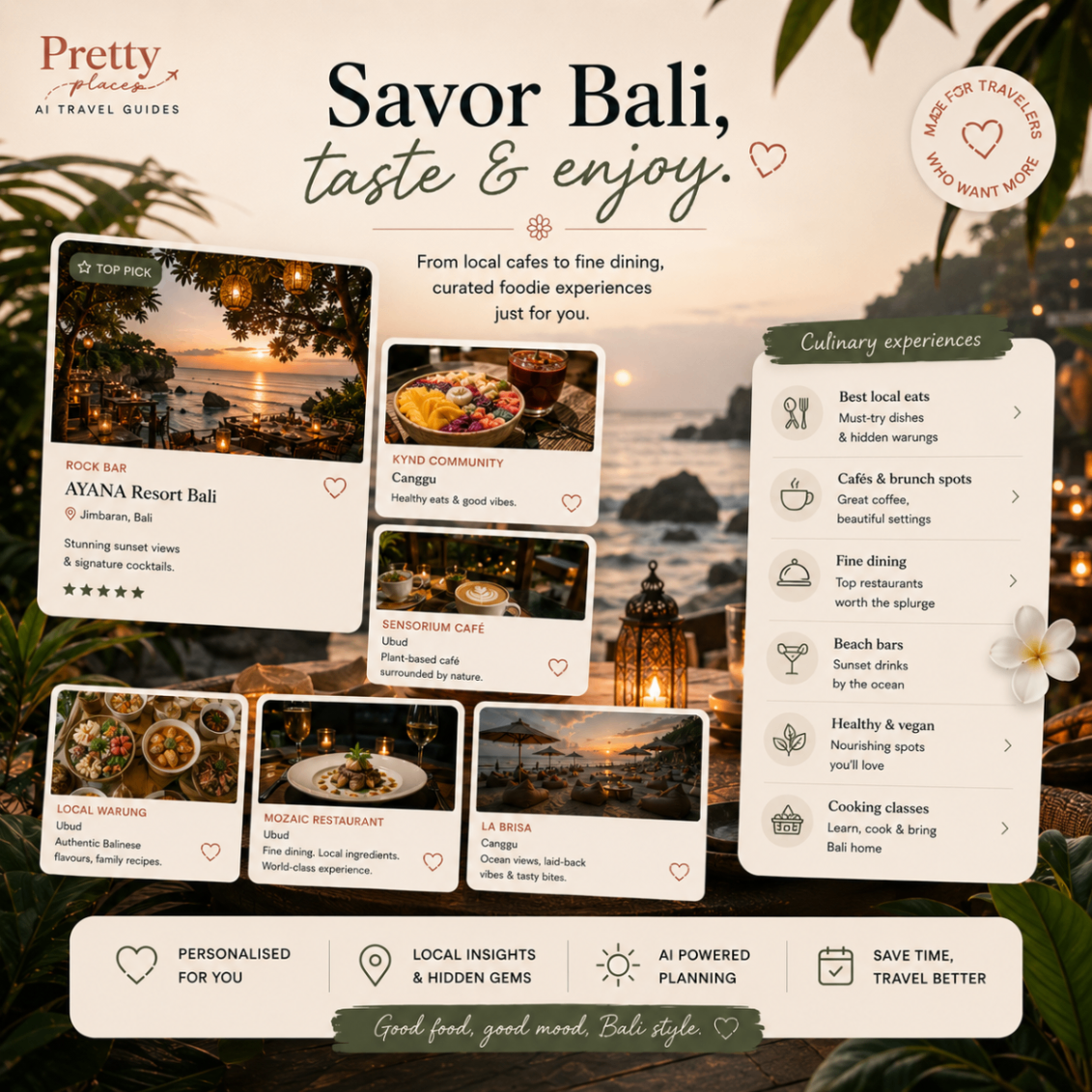 Savor Bali — curated foodie experiences from warungs to fine dining